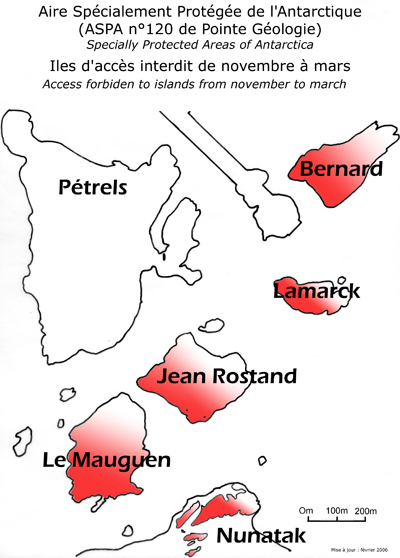 Aire Sp�cialement Prot�g�e de l'Antarctique de Pointe G�ologie